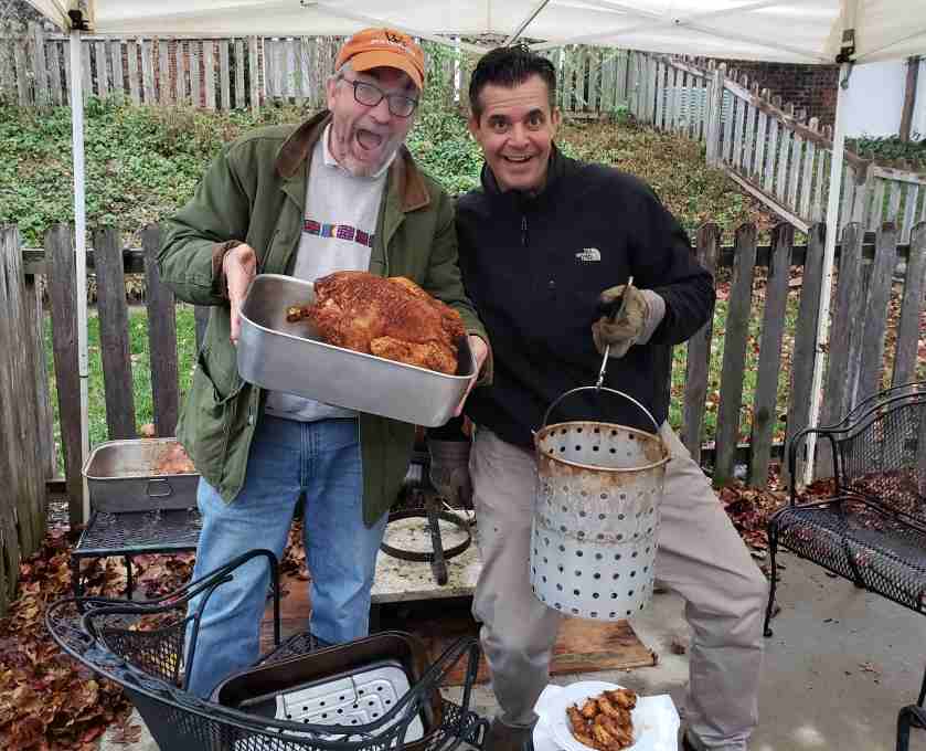 2018-11-23 Randy and Van frying turkeys.jpg